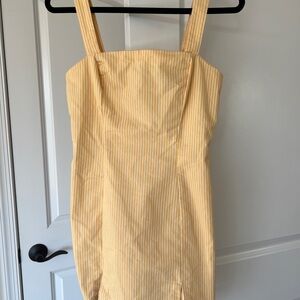 Forever 21 Striped Square Neck Dress